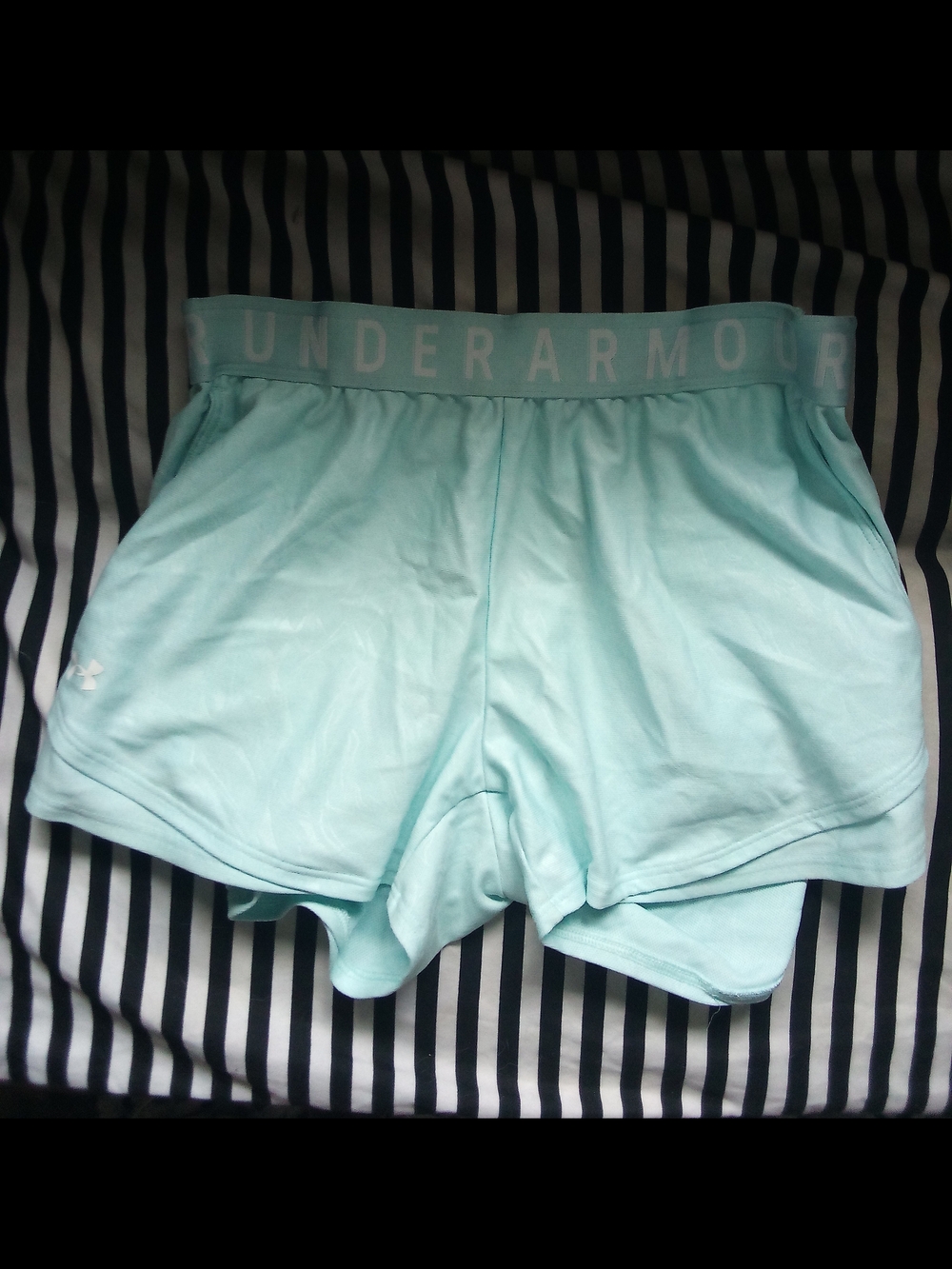 Under Armour Light Aqua Athletic Shorts
